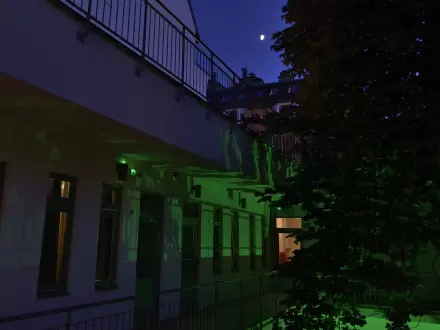 The Hive Party Hostel Rooftop Bar by Night