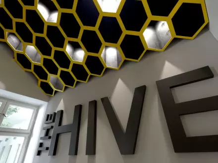 The Hive Party Hostel Lobby