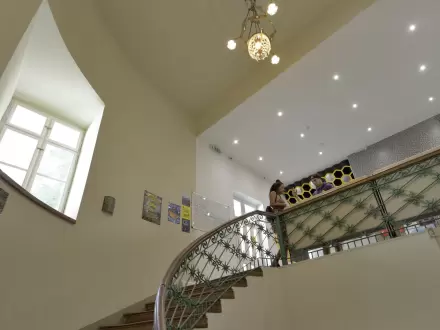 The Hive Party Hostel Reception Area
